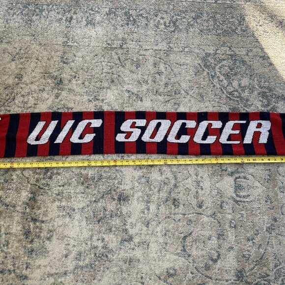 University of Illinois at Chicago Flames Soccer Scarf UIC Scarf Student Section - Picture 3 of 8